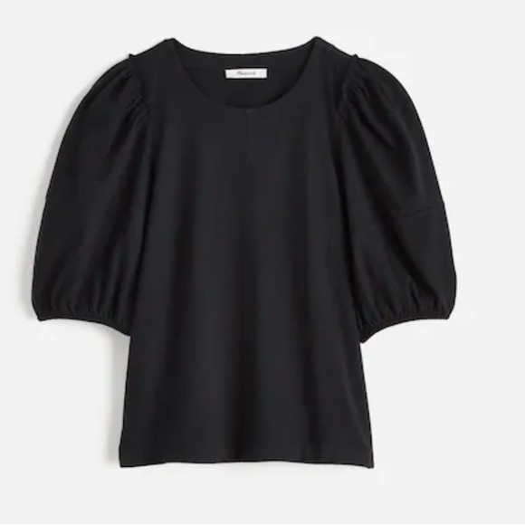 Madewell Tops - Madewell Black Puff Sleeve Blouse